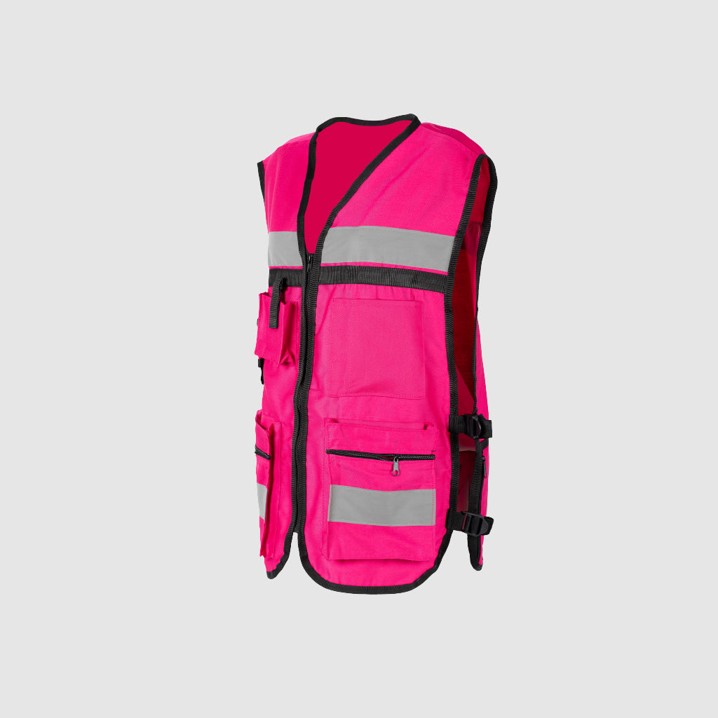 Chaleco De Brigadista Estilo Baggy – Color Rosa Mexicano