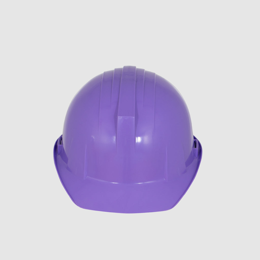 Casco de protección lila
