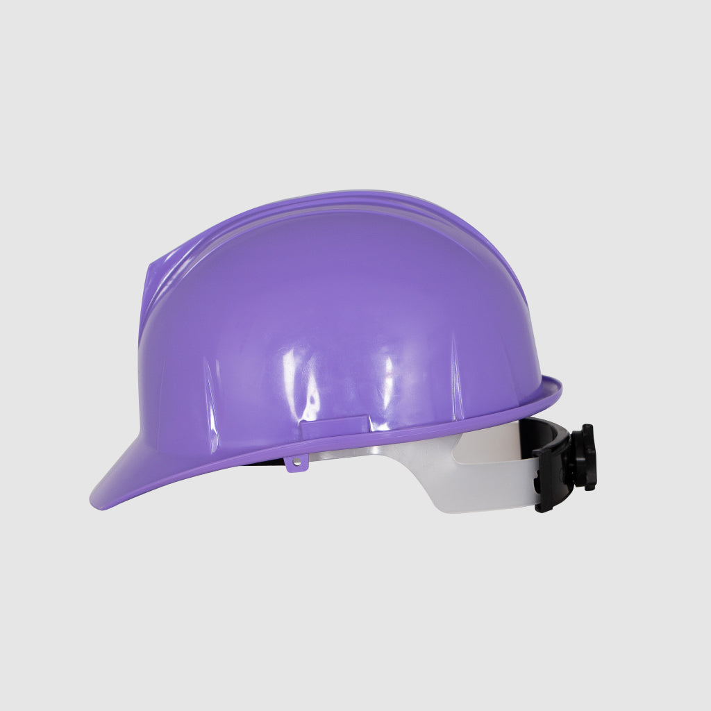 Casco de protección lila