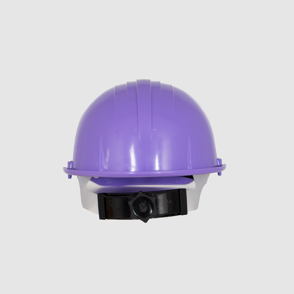 Casco de protección lila