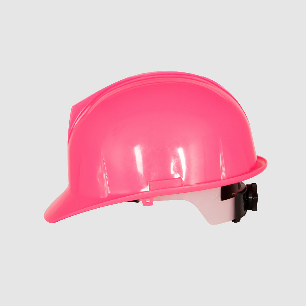 Casco rosa fosforecente