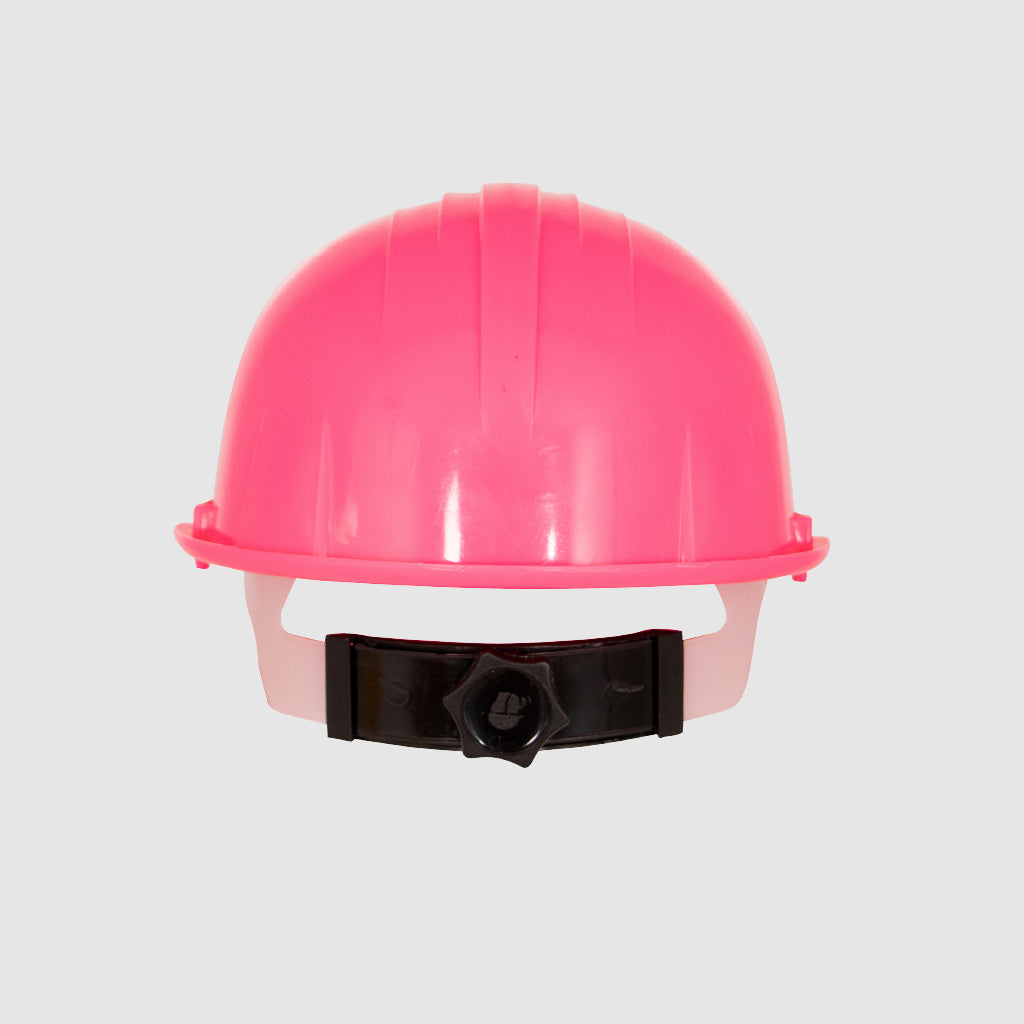 Casco rosa fosforecente