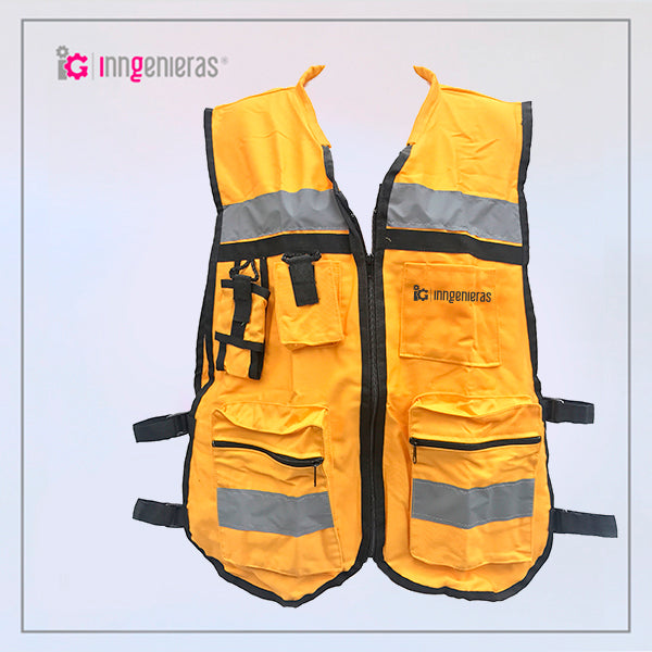 Chaleco De Brigadista Estilo Baggy - Color Amarillo