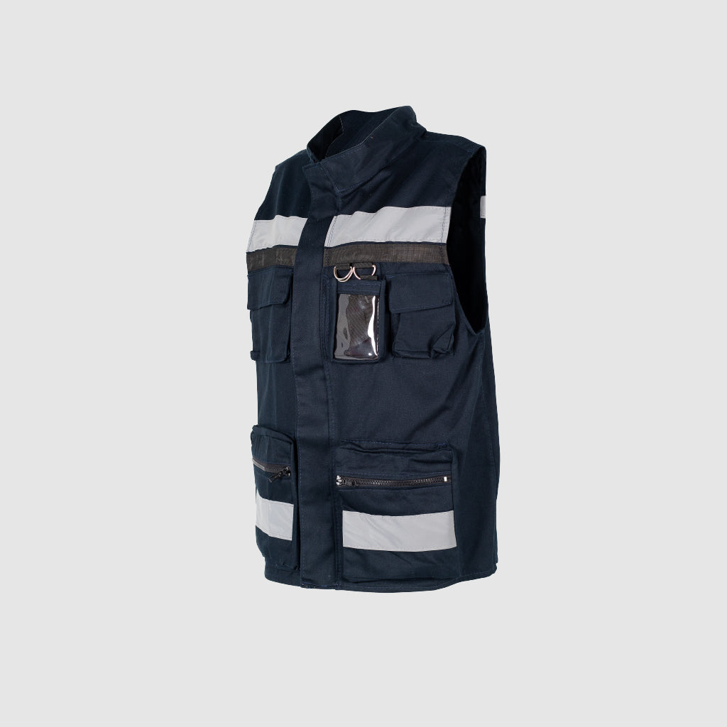 Chaleco De Brigadista Estilo Slim – Azul marino