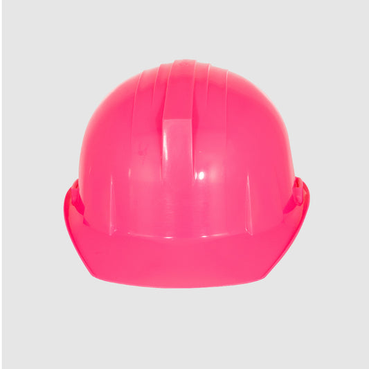 Casco rosa fosforecente
